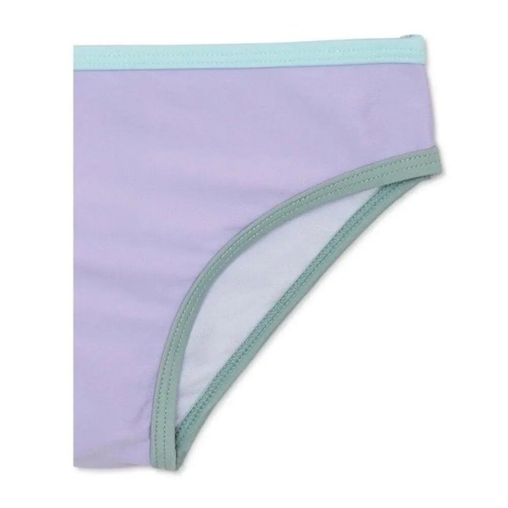 NWT Wonder Nation Baby Girl 2pc Bikini Size 12M Purple Lavender Sky - Picture 3 of 6